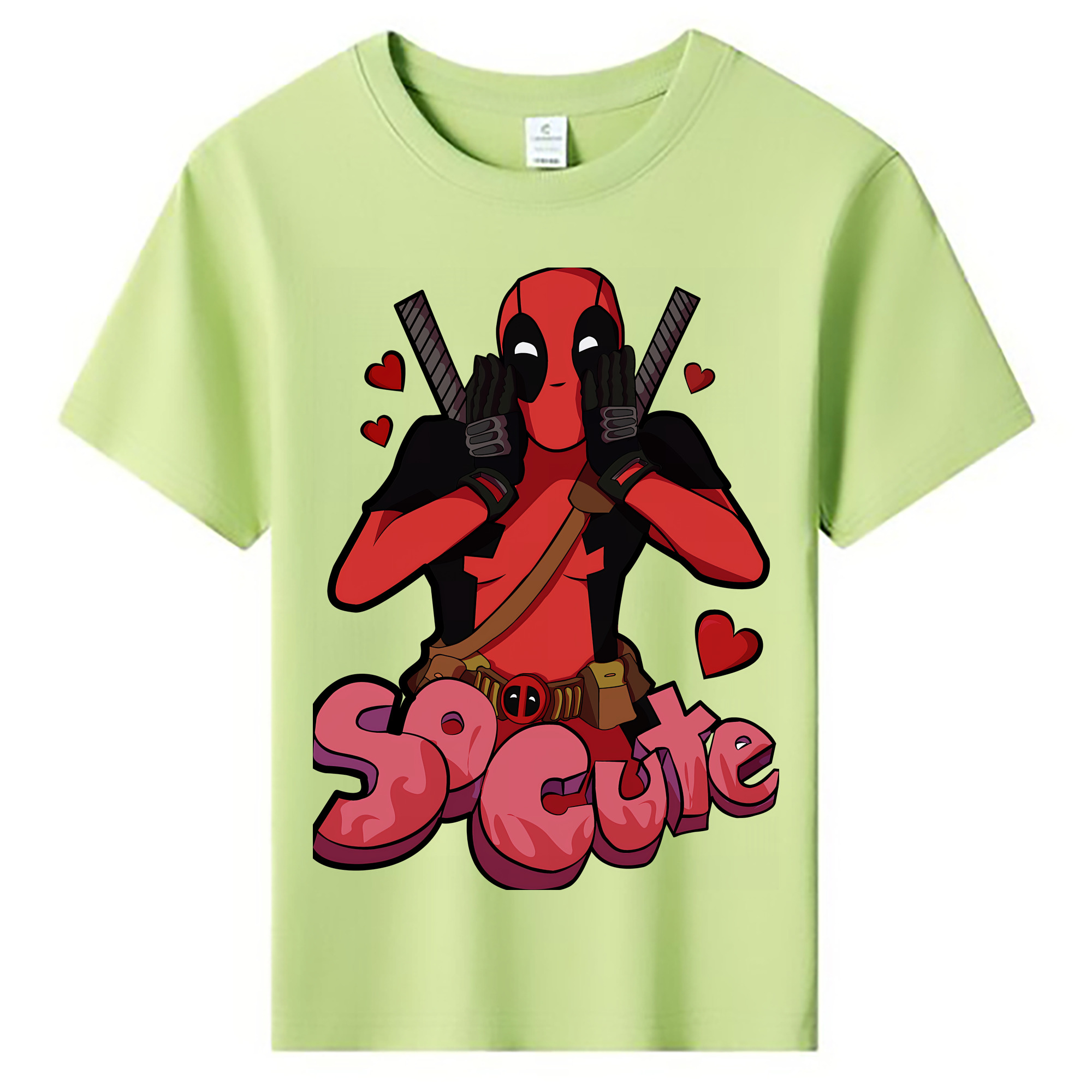 Deadpool デッドプール 綿100％キッズTシャツ（フロントプリント）